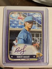 ROBERT GASSER 2024 Onyx Vintage ON-CARD AUTO PURPLE BORDER PURPLE INK /10