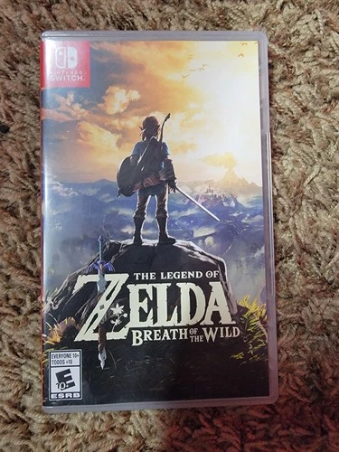 The Legend of Zelda Breath of the Wild Nintendo Switch complete w/ case & tested