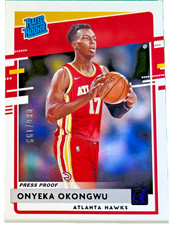 2020-21 Panini Donruss Onyeka Okongwu #60/199 Press Proof Rated Rookie #228