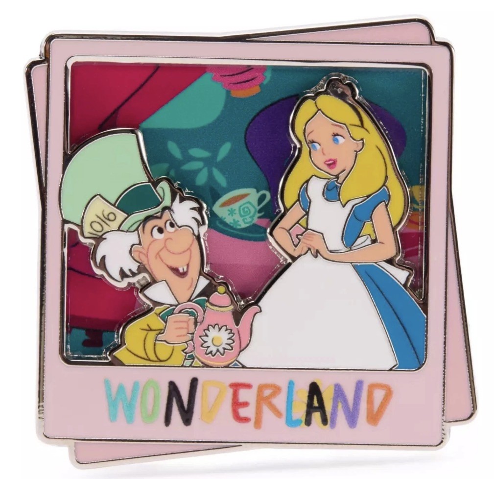 2_8420ee25-9b8c-4d33-b3ae-  Disney Pin 79132 DLRP Mad Pin Party Event‎ Alice EL in Wonderland Hinged LE 600 display picture 1