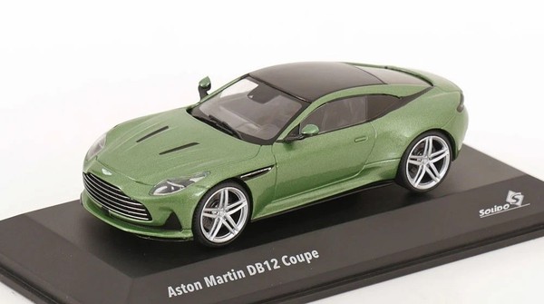 Aston Martin DB12 4.0L V8 Coupe Green Metallic 2023 1/43 Solido 4315702-image