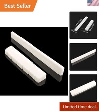 Lightweight Bone Saddle and Nut Set for 6 String Classical Guitar - Easy Install