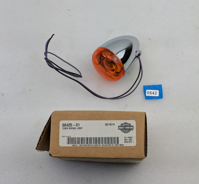 Harley 68425-01 Chrome Rear Turn Signal for 01-03 Dyna Super Glide T-Sport FXDX