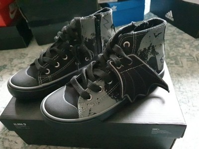 DC Batman Stoff High Sneaker  Größe 34 Schwarz Flügel Neu Ovp