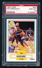 1990-91 Fleer Tim Hardaway Rookie Card #63 PSA 10 GEM MINT Warriors HOF RC!