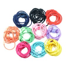 100 Pack Wholesale Lots Girl Elastic Tiny Hair Rope Ring