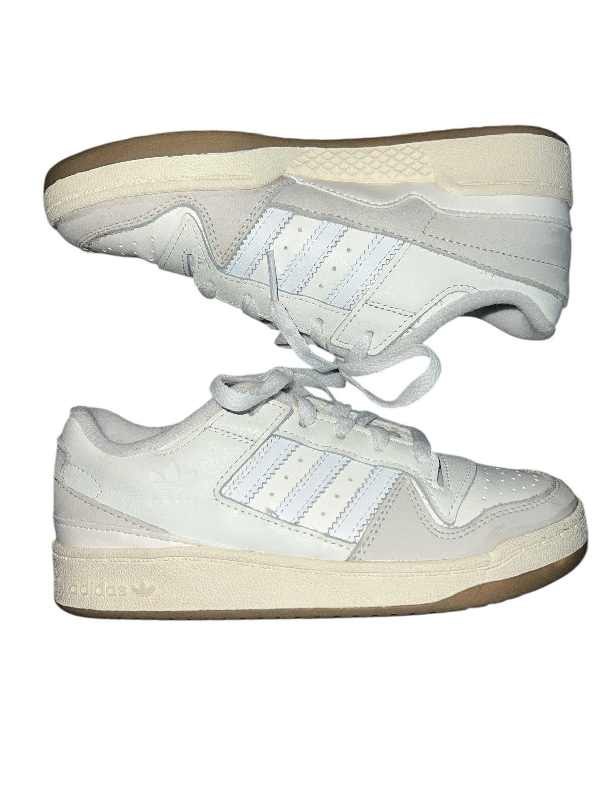 Sneakers basse Adidas unisex bambino Forum bianco bianco grigio taglia giovane 2