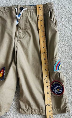 NWT Mini Boden Tan Cargo Badge Shorts 14y - Picture 6 of 6