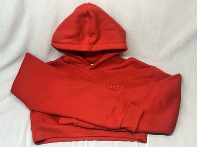 Rare Crimson Comfrt Minimalist Hoodie (Relaxed Fit) Medium