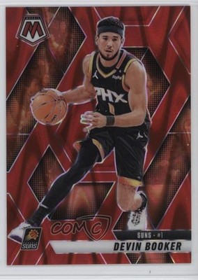 2024-25 Panini Mosaic Red Seismic Mosaic Prizm 185/299 Devin Booker #200 1c8t