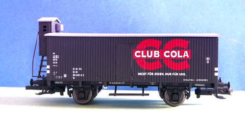 modelleisenbahn spur tt güterwagen ,501962 tillig CLUB COLA, DR , Vitrinenmodell | Condition: Gebraucht