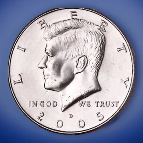 2005-D Clad Gem BU Kennedy Half Dollar Coin From OBR FAST SHIPPING