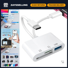 SD Card Reader for iPhone/iPad - Camera Memory Card Adapter, Fast Data Transfer