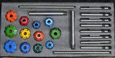12 Pcs Carbide Tipped Valve Seat Cutter Kit 453070 Deg With 8setms Guides Best