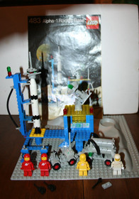 Vintage 1979 Lego 483: Classic Space: Alpha-1 Rocket Base - Manual - Extras! 99%