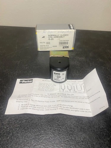 PARKER G-23 Coil Assembly, 9watts, 440/50 480/60 Volts Good!