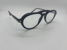 NEW Tom Ford TF5760-B 001 Black Aviator Eyegl...