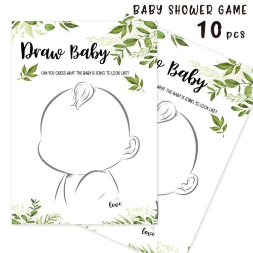 10pcs Baby Prediction and Advice Cards Baby Shower Game Card for Guests Party - Picture 1 of 16