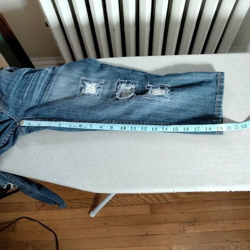 Mudd Skinny Jeans Petite Juniors Size 5 Distressed Stretch Low Rise 19" inseam - Picture 18 of 24