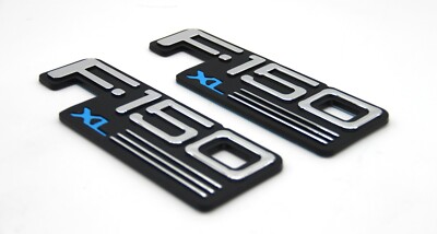 fits 92-97 Ford F-150 XL Side Fender F2TB-16B114-AA Logo F1TZ-16720-B Emblem set