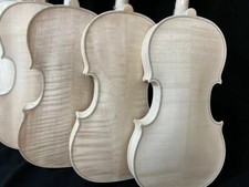 5pcs Stradivari model Hand Made 4/4 Unfinished Violin Maple back,Spruce top