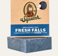 NEW Dr. Squatch 5 oz. Fresh Falls Bar Soap - Pack of 2