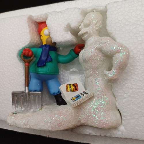 HAMILTON THE SIMPSONS AT HOME WITH HOMER SCULPTURE COLLECTION HOMERS SNOW DREAM - Picture 7 of 8