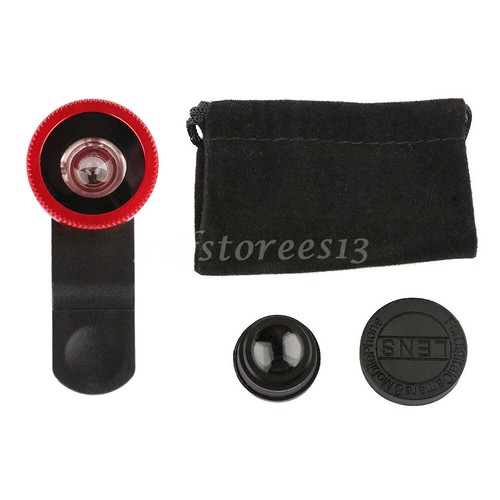 3in1 Handy Objektiv Set Smartphone Effekt Linsen Fisheye Weitwinkel Makro Kamera - Bild 4 von 12