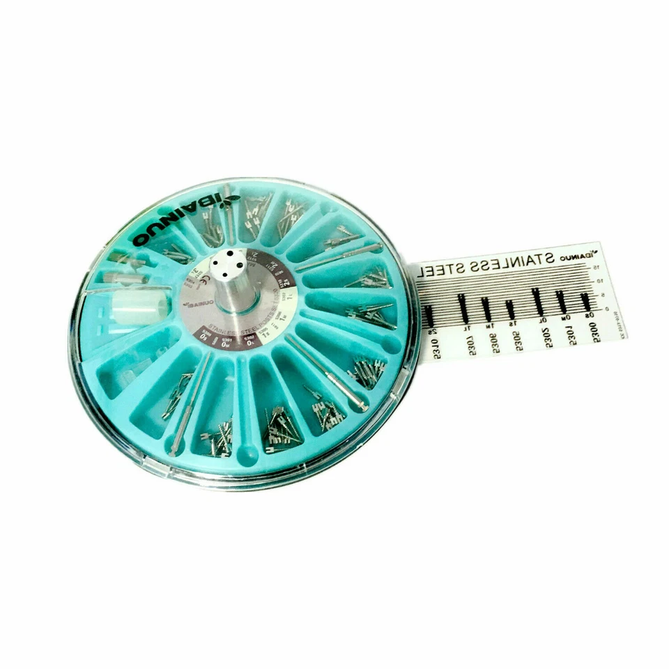 1--10 cajas de pasadores dentales de conducto radicular poste de tornillo cónico postes de acero inoxidable núcleo re Foto 2 de 2