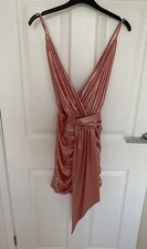 Celeb Boutique House Of CB Pink Metallic Dress Size Small Fits 8