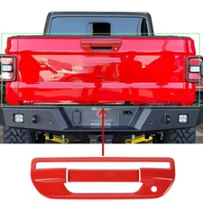 Red Tailgate Door Handle Cover Trim Decal for Jeep Gladiator JT 2018+Accessories
