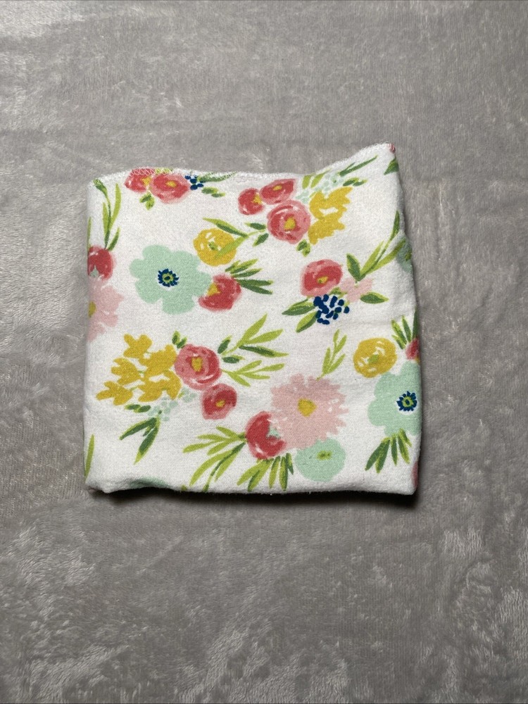Cloud Island Baby Blanket Floral Pink Lemonade Flowers Target Receiving Flannel