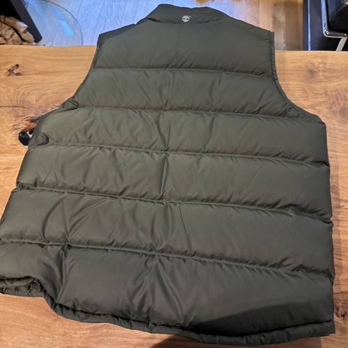 Timberland Men’s 3XL Puffy Gilet Green Sleeveless Jacket Duck Down lining - Picture 12 of 17