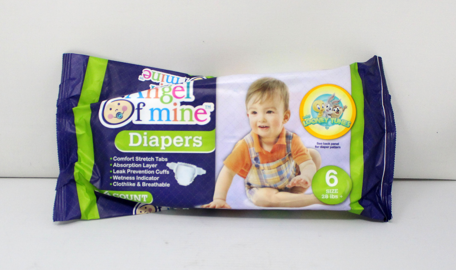 Angel Of Mine Baby Looney Tunes Size 6 Diapers 4 Count eBay