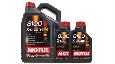 Motul 8100 X-CLEAN EFE C2/C3 5W-30 5+2  Liter BMW LL04 Dexos2 MB 229.52 Motoröl