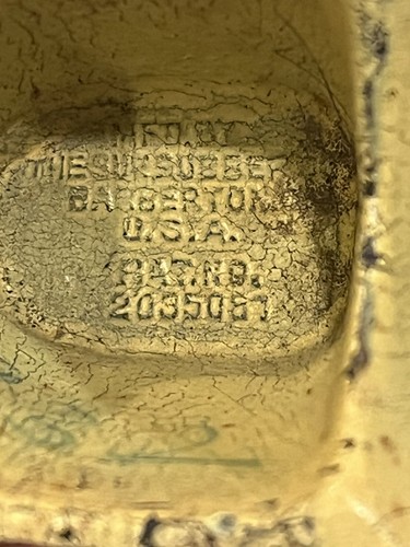 VTG Sun Rubber Co. Red Yellow Coupe 1940’s Car USA Beautiful Patina - Picture 12 of 22