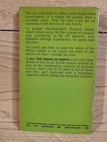 Clifford Simak - All the Traps of Earth (New English Library, 1968) - UK edition - Picture 3 of 3