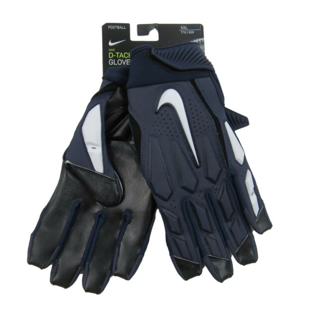 navy blue nike football gloves