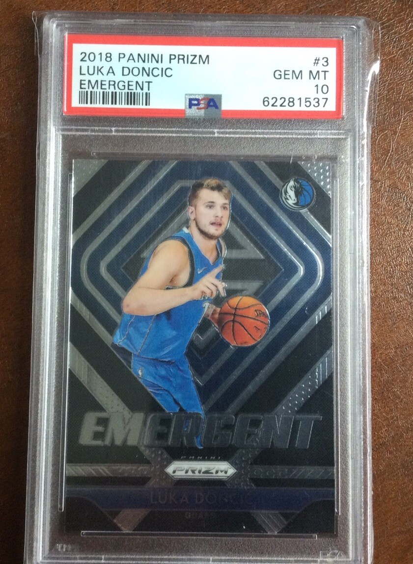 2018-19 PANINI PRIZM #3 PSA 10 EMERGENT LUKA DONCIC 1ST RD PICK