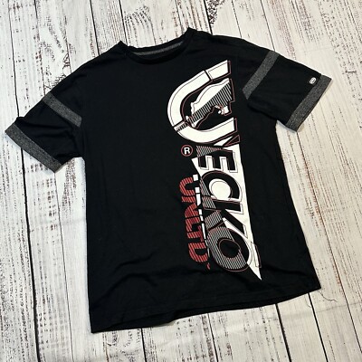 Vintage ECKO UNLTD Rawthentic Spellout Y2K Graphic Rhino Tee Shirt