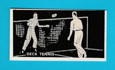 SPORT - DECK TENNIS - LEUCHTENDE SILHOUETTEN - BOCNAL TABAK CO. - 1938
