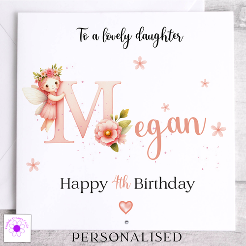 Personalised Birthday Card Daughter Niece Granddaughter Girl 1st 2nd 3rd 4th 5th - Picture 14 of 15