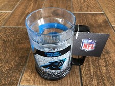 Brand New NFL Carolina Panthers 16oz Crystal Freezer Mug by Duck House Sports