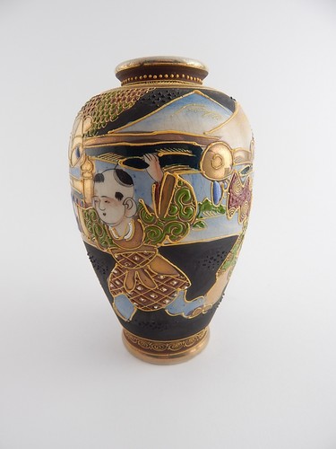 Antiquités Oriental Pot Satsuma Antique Commencements 1900 Antique Oriental Vase - Photo 7 sur 8