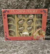 1992 Barbie 17 Piece China Tea Set by Chilton Toys