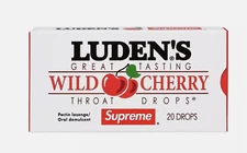 100% Authentic Brand New Supreme Luden's Cough Drops - Red Lot of 5
