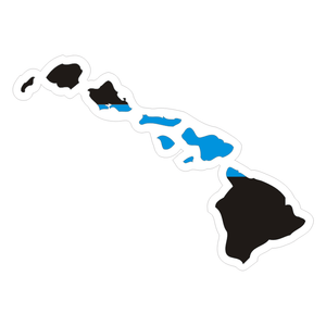 Hawaii-HI-State-Thin-Blue-Line-Police-Sticker-Decal-210-Made-in-U-S-A