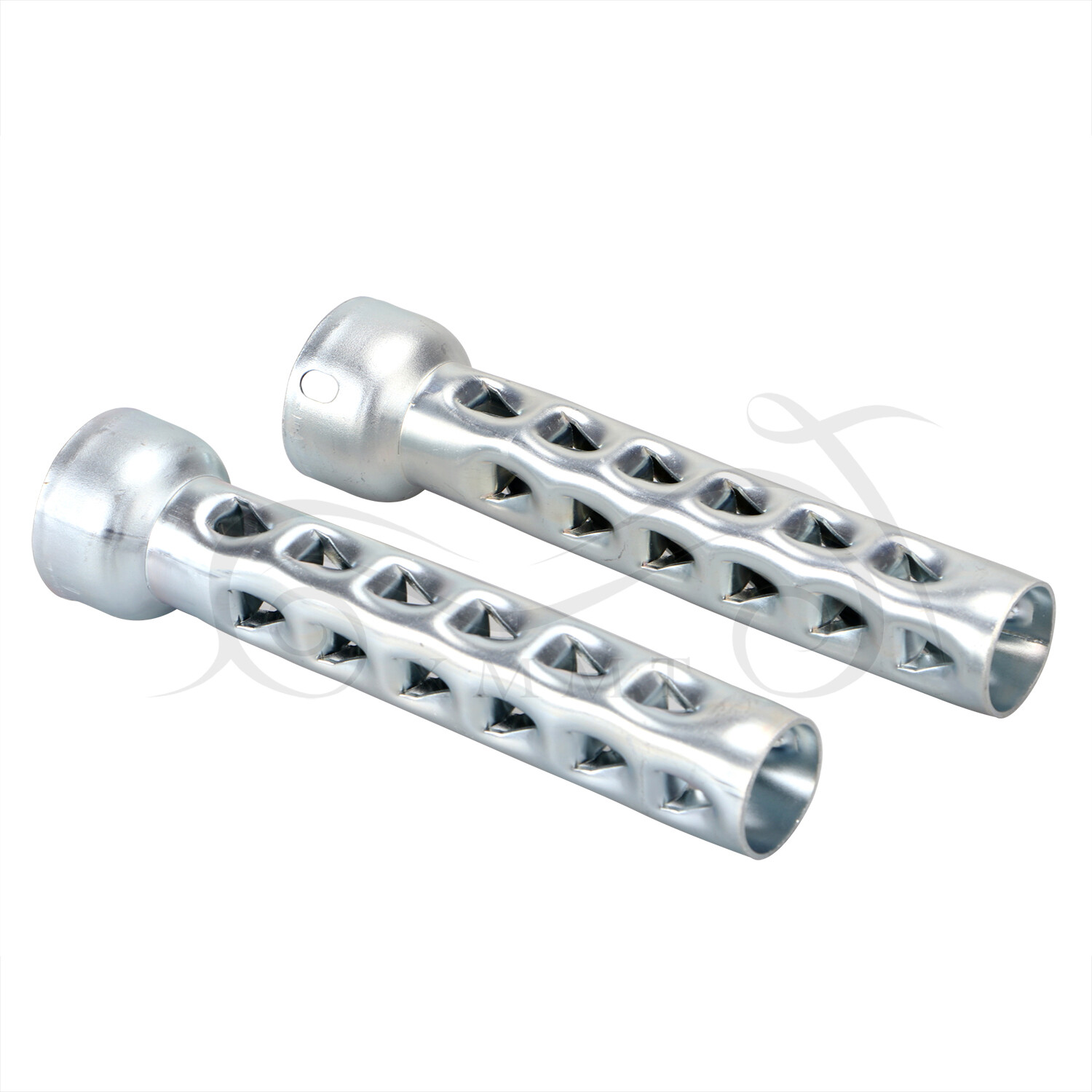 2X Straight Exhaust Baffles For 2" Exhaust Pipe Long Louvered Baffles For Harley