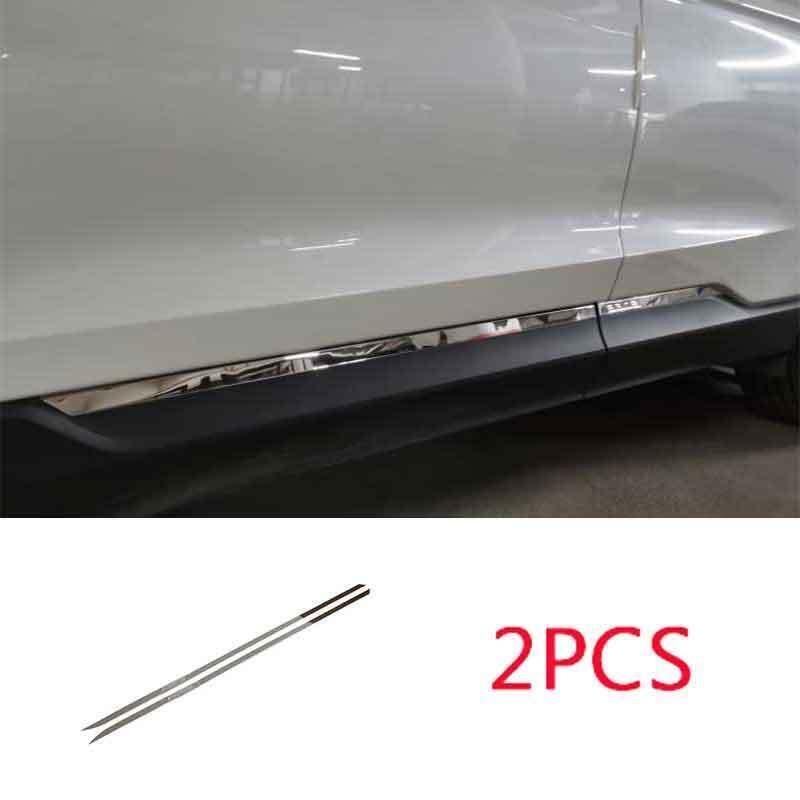 Chrome Steel Car Body Door Side Molding Sill Guard Fit For Ford Edge 2015-2022