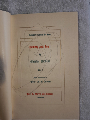 18 Volumes Dickens' Works De Luxe Morris Illustrated Numbered 132/1000 - Picture 8 of 10